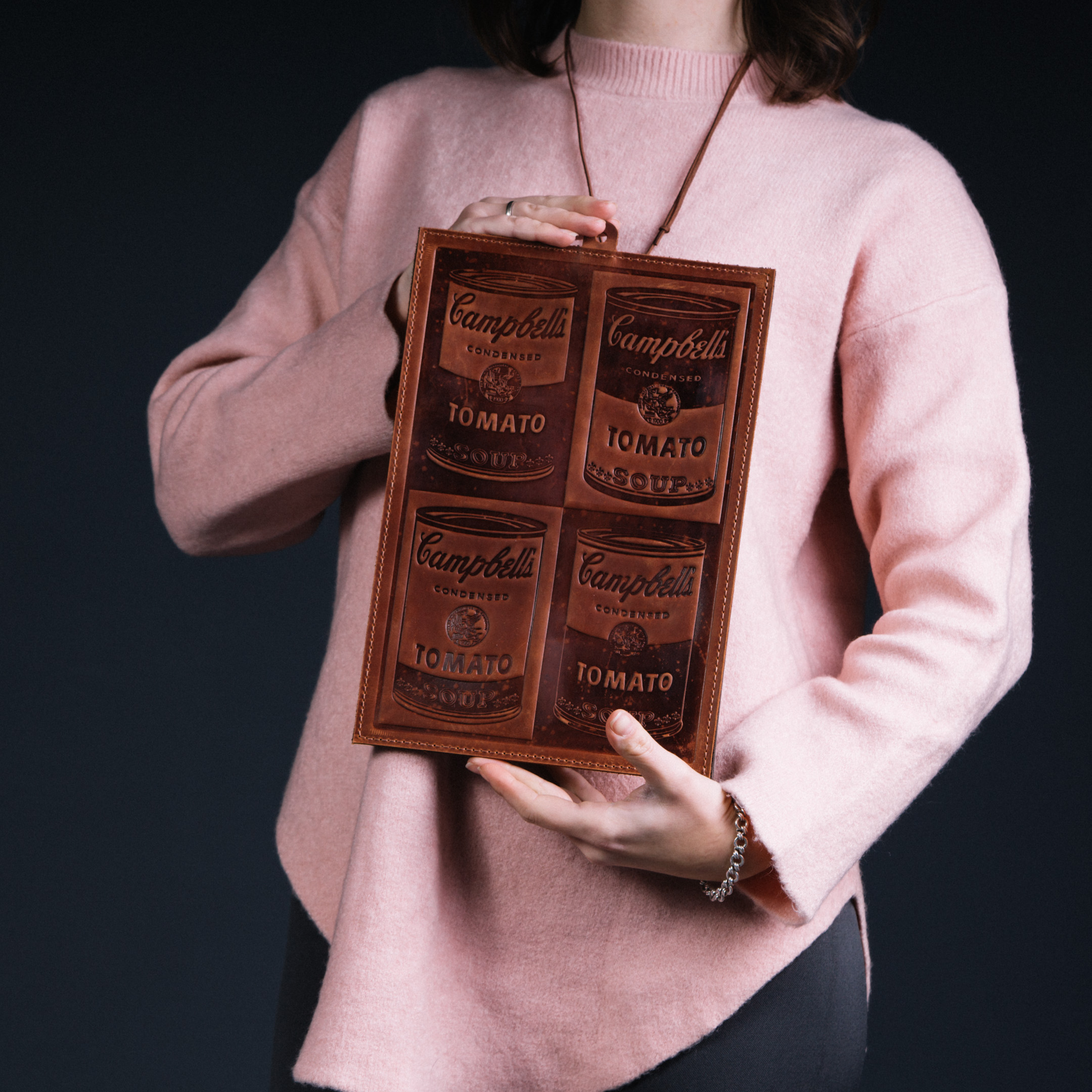 Картина ''Campbell's Soup Cans', коричнева